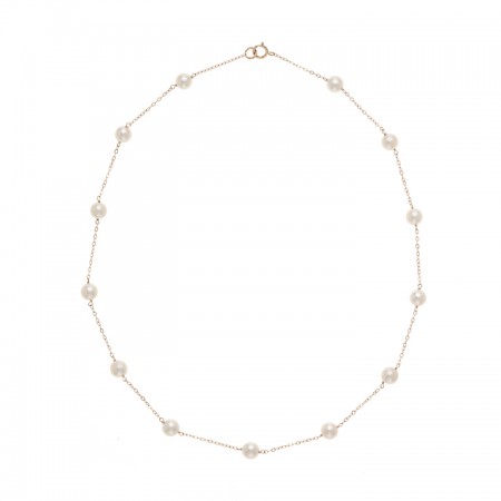 6.0-6.5mm Japanese Akoya Tincup Pearl Necklace 