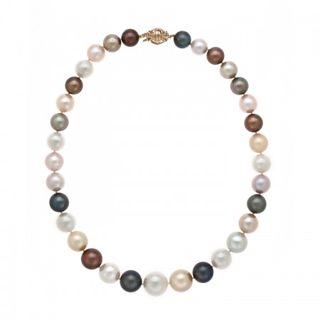 11.0-16.0mm Southsea Multi-Colored Pearl Necklace