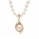 14.0-14.5mm Mabe Pearl Enhancer with Diamonds 